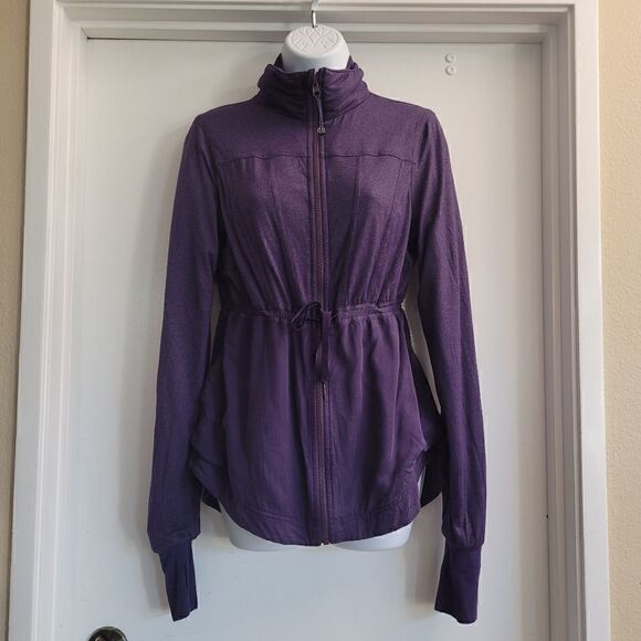 Lululemon Reversible Jacket INNER PEACE Fit & Flare Purple Yoga - Picture 3 of 16